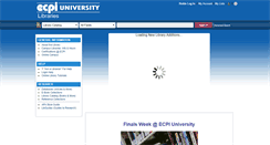 Desktop Screenshot of ecpilibrary.sirsi.net